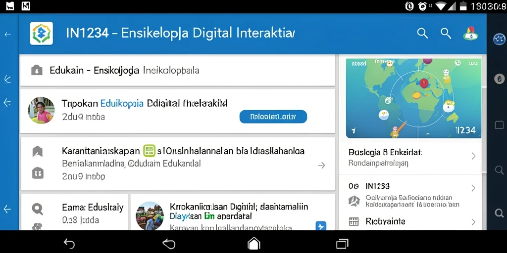 Antarmuka aplikasi IN1234 yang interaktif dan informatif.